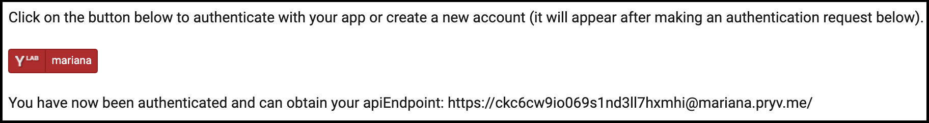 API endpoint