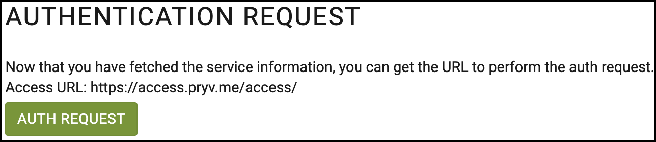 Auth request
